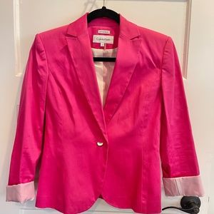 Calvin Klein Hot Pink (Stretch) Blazer